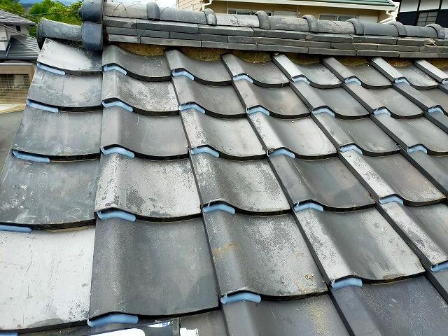 瓦屋根コーキング補強